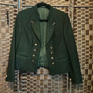 Chic Forest Green Women's Blazer